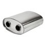 10 x 4 Oval, 12" Length, 1.75" Bore, Twin to Twin