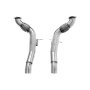 Ferrari 488 Decat Exhaust Downpipes with Thermal Insulation