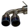 Nissan GTR 3" Cat-Back Exhaust With 4.5" Titanium Burnt Tailpipes